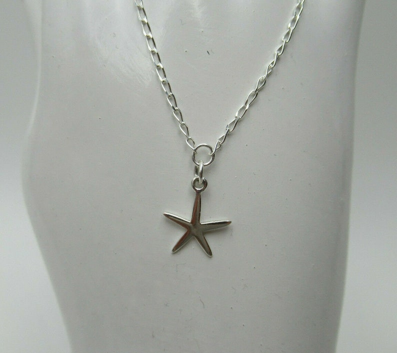 Nature Fish Sea Life Ocean Summer Surfer Jewelry Starfish Ankle Bracelet 925 Sterling Silver Choice Length Beach /& Nautical Anklet