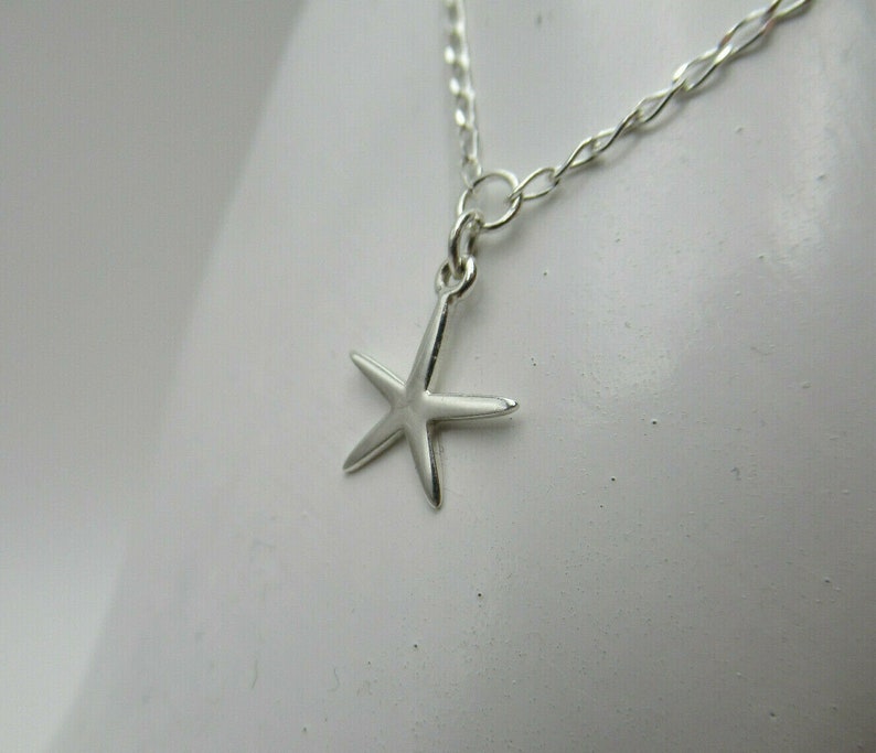 Nature Fish Sea Life Ocean Summer Surfer Jewelry Starfish Ankle Bracelet 925 Sterling Silver Choice Length Beach /& Nautical Anklet