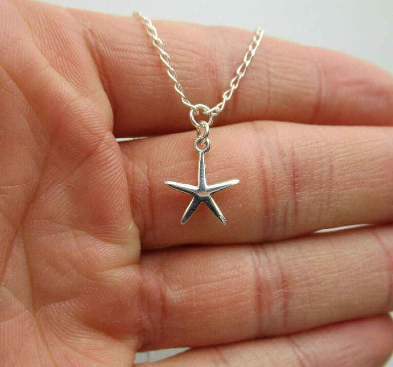 Nature Fish Sea Life Ocean Summer Surfer Jewelry Starfish Ankle Bracelet 925 Sterling Silver Choice Length Beach /& Nautical Anklet