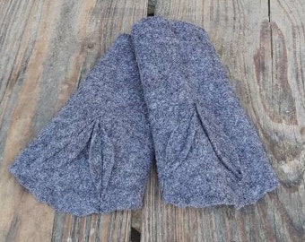 Arm warmers, cuffs, hand warmers, pulse warmers, hand in luck, wool cuffs, walk warmers, gift, accessory, "medium grey"