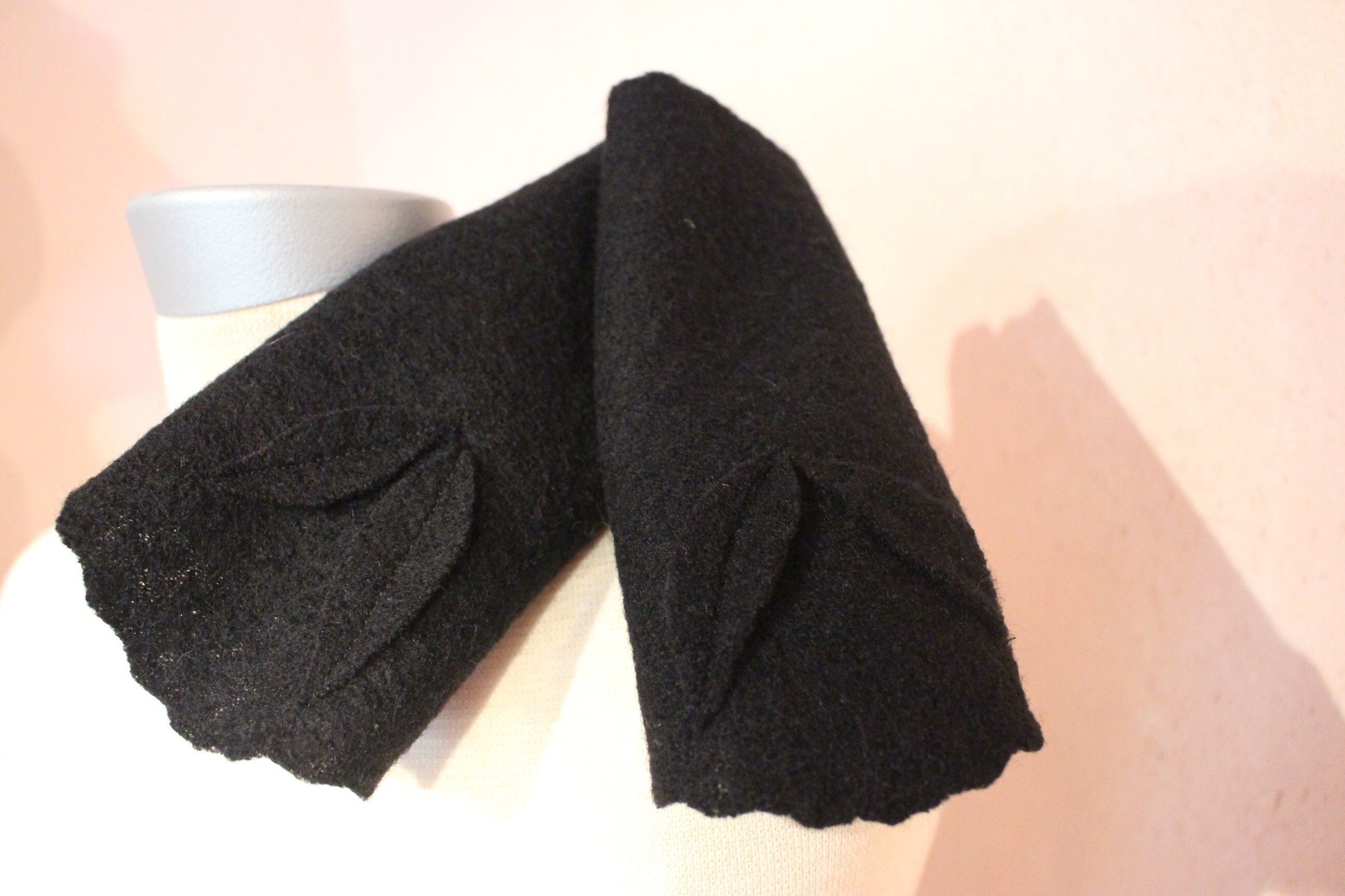 Hand Warmers in Pure Sheep Wool in Black Arm Warmers Cuffs Etsy