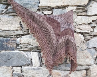 Sciarpa triangolare lavorata a maglia in lana di pecora, alpaca, cotone, scialle, scialle, stola, sciarpa, involucro, medievale, Outlander, LARP