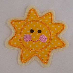 Sun appliqué, patch