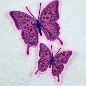 Schmetterling Applikation Bild 2