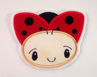 Funny Ladybug Applique, Patch