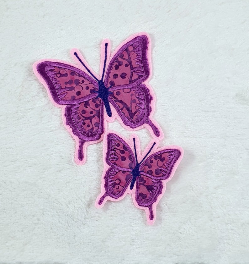 Schmetterling Applikation Bild 1