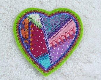 Heart - applique patch