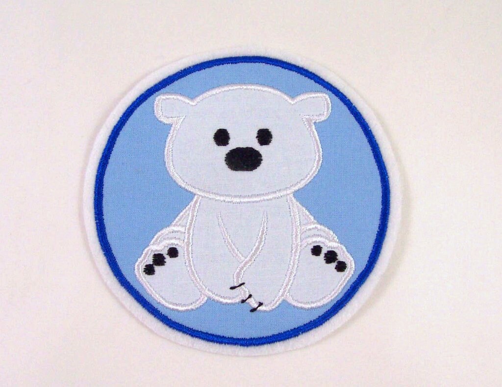Polar bear application, patch or press