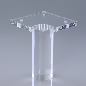 4" Round Lucite Leg