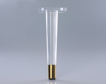 8” Cone Lucite Legs Acrylic Leg