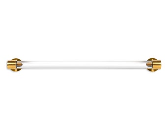25" Towel Bar - Lucite Brass