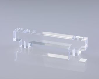 18 cm lådhandtag i Lucite / 25 cm handtag
