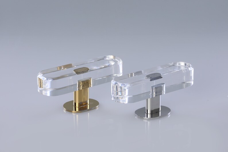 Oval Lucite Knob Pull Etsy