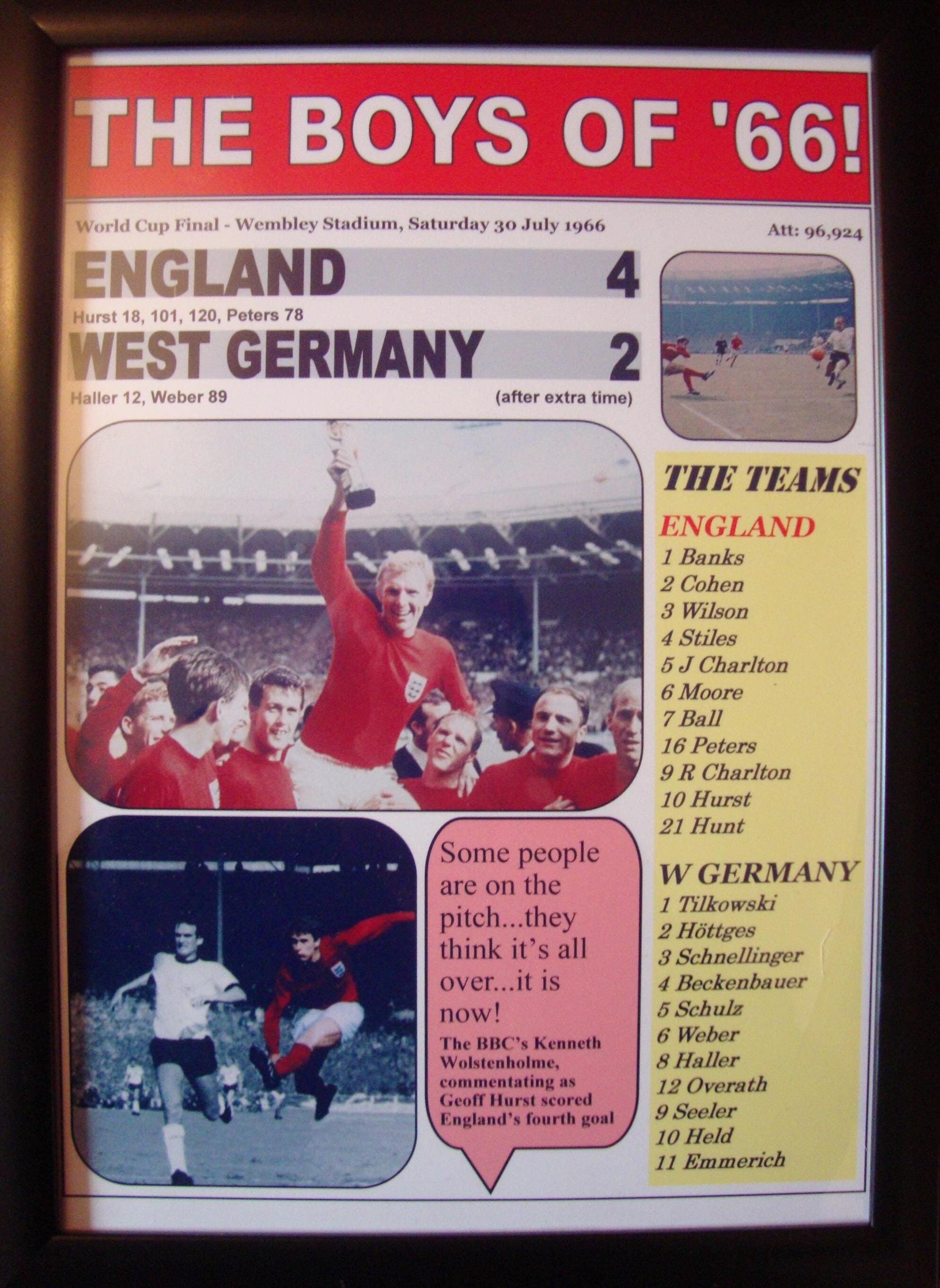 1966 World Cup - Etsy UK