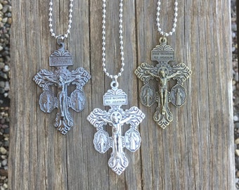 3 Way Pardon Crucifix Necklace