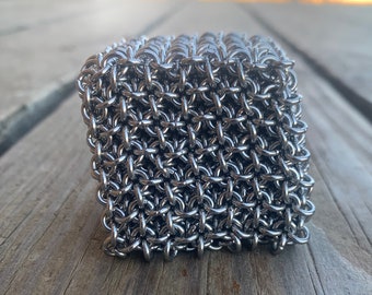 7x7x7 Chainmaille Cube/Jelly Cube/Fidget Cube
