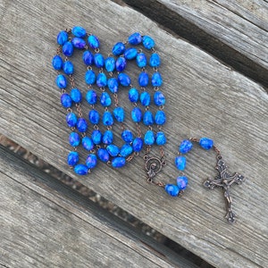 Copper/Blue Rosary