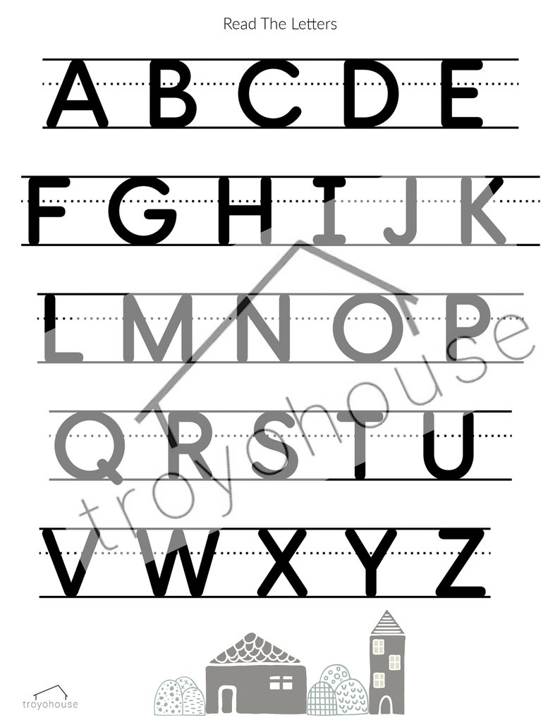 Alphabet Worksheet, Instant Download l Alphabet Printable, Number Worksheets, ABC printable, number printable, preschool image 6