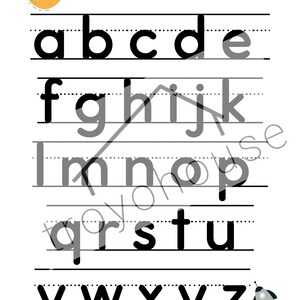 Alphabet Worksheet, Instant Download l Alphabet Printable, Number Worksheets, ABC printable, number printable, preschool image 5