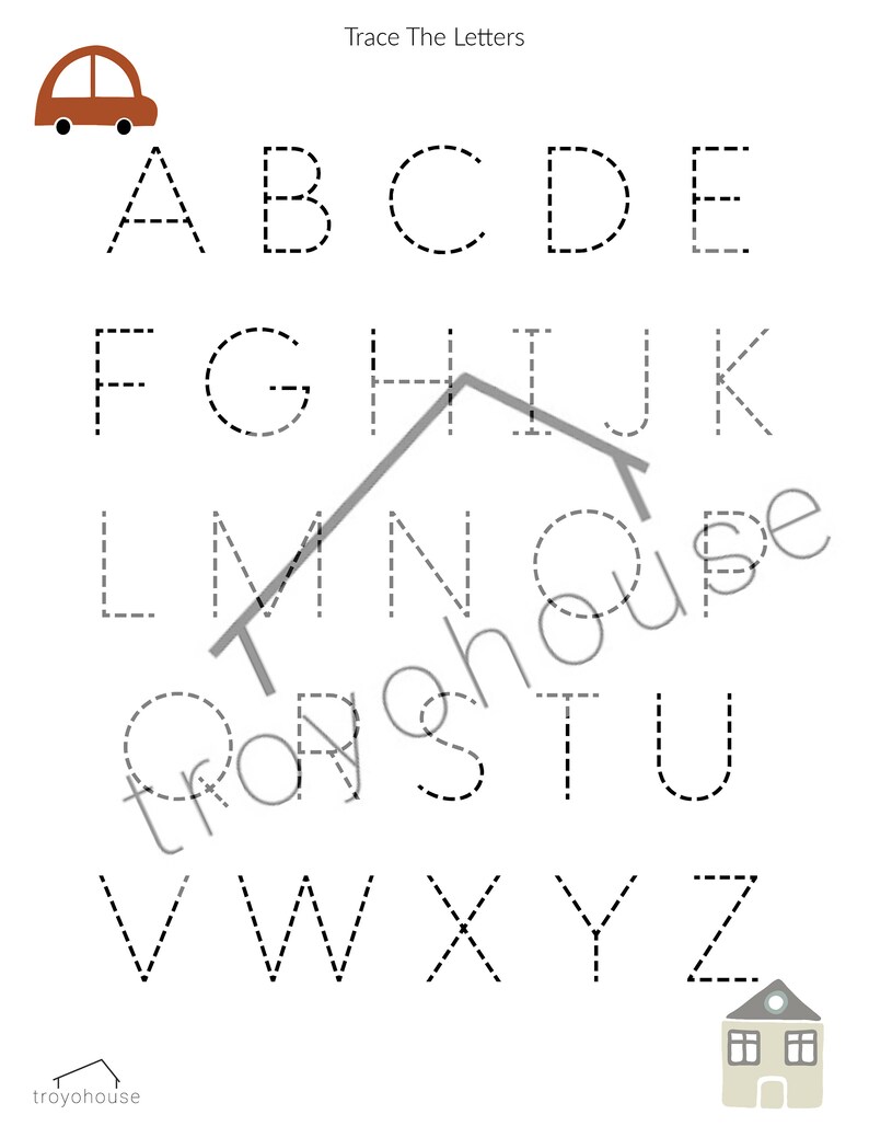 Alphabet Worksheet, Instant Download l Alphabet Printable, Number Worksheets, ABC printable, number printable, preschool image 8