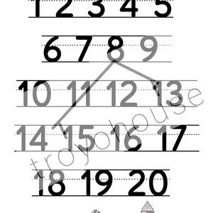 Alphabet Worksheet, Instant Download l Alphabet Printable, Number Worksheets, ABC printable, number printable, preschool image 7