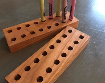 Wooden Crayola Crayon Holder For Children and Artists