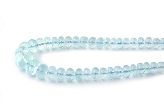 100% Natural Aquamarine Faceted Beads 3-5 MM March | Etsy