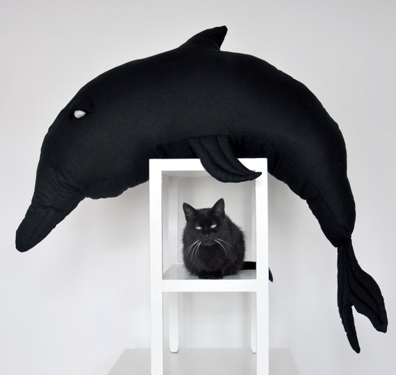 Giant Dolphin Stuffed Mascot Made of Cotton Black With Grey - Etsy New Zealand Giant Dolphin Stuffed Mascot Made of Cotton Black With Grey - Etsy New Zealand