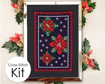 Cross stitch embroidery kit - Special Christmas Edition for intermediate level