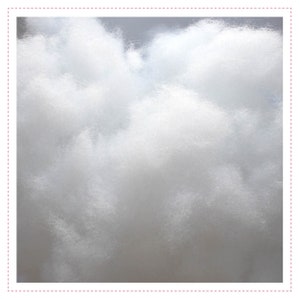 May include: White fluffy stuffing material for crafts and projects.