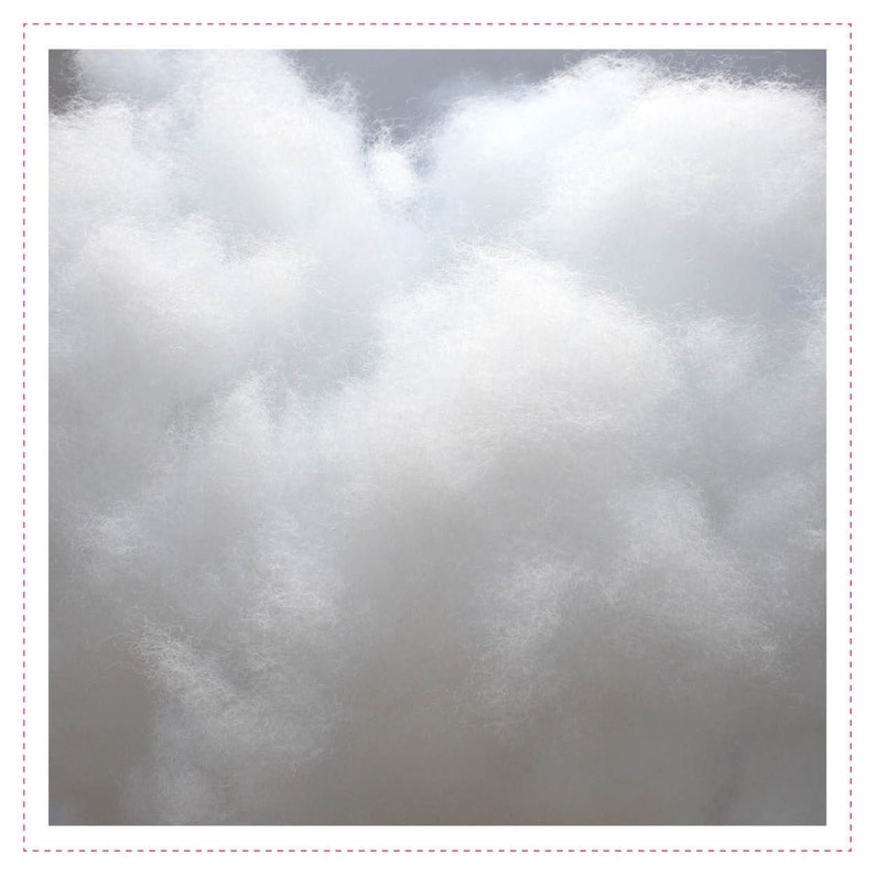 May include: White fluffy stuffing material for crafts and projects.