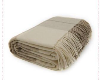 Blanket Fair de luxe cashmere easy care | Cashmere wool blanket | Sofa blanket/couch blanket | Bedspread | Fluffy & cozy warm | 140x190c