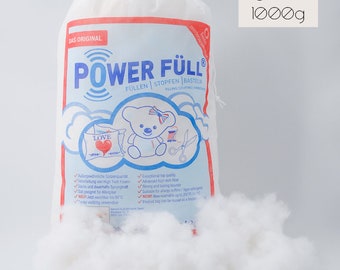 Power remplissage ouv en collage 5kg 5x 1KG 5KG Ökotex antiallergique lavable 95°C haute-flasque remplissage d’oreiller ouate de bricolage matériau de remplissage