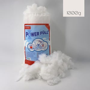 POWER FÜLL Füllwatte 1000 g | Oeko-Tex zertifiziert | waschbar bei 95 Grad | antiallergen