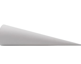 School cone blank - 35 cm, white