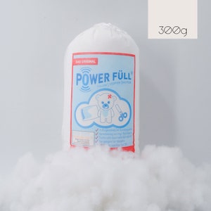 POWER FILL Filling Wadding 300 g | Oeko-Tex certified | washable at 95 degrees | anti-allergenic