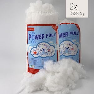 POWER FILL Filling Wadding 3 kg (3 x 1 kg) | Oeko-Tex certified | washable at 95 degrees | anti-allergenic