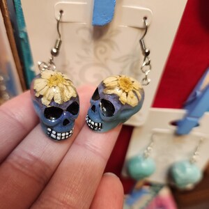 Handmade Skull Earrings