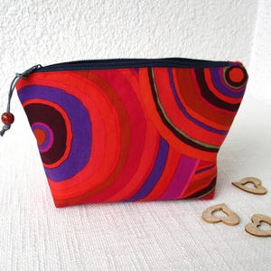 Kosmetiktasche Universaltäschchen mit Reißverschluß aus Baumwolle
