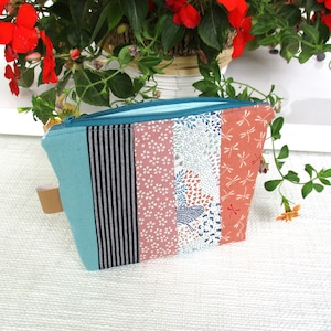 Kosmetiktasche Täschchen mit Reißverschluß Patchwork