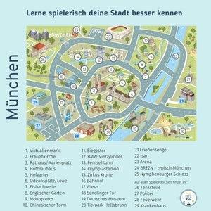 Spielteppich MÜNCHEN Samtweicher Straßenteppich Autoteppich Pay Rug waschbarer Kinderteppich von HappyCityKids in 2 Größen Bild 2