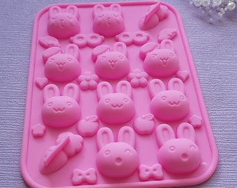 Silicone mold "Bunny + Carrots"