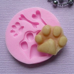 Silicone mold Paws and Bones image 2