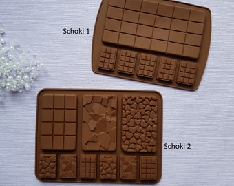 Silicone mold "chocolate bars" SELECTION