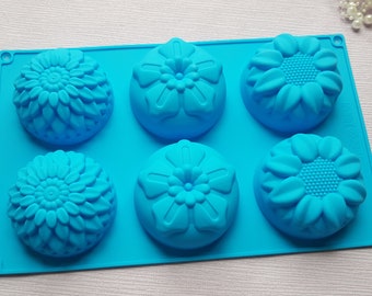 Silicone mold "big flowers"