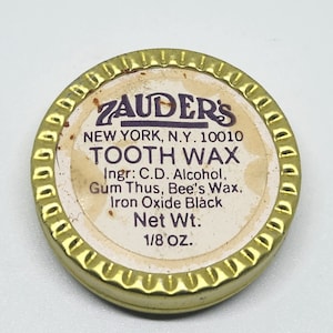 Zauders Vintage Theatre Stage Tooth Wax Teeth Blackout