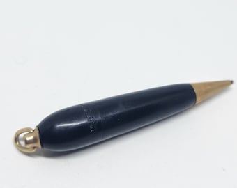 Antique Sheaffer's Mini Black & Gold Refillable Mini Nurses Teachers Mechanical Lead Pencil 1.18mm Lead