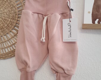 Pantalon de pompage gaufré "uni rose" taille 56-98