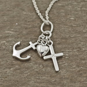 Faith Love Hope 925 Silver Necklace