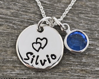 Gepersonaliseerde ketting 925 doop ketting naam ketting ketting met gravure zilveren ketting familie ketting cadeau voor geboorte ketting gepersonaliseerde doop